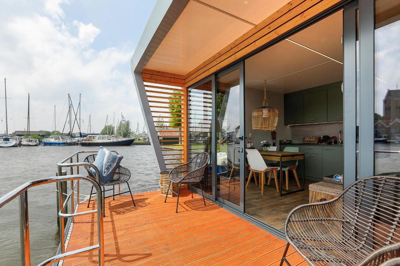 Hotel Luxe Houseboat Skoft Grou Zewnętrze zdjęcie