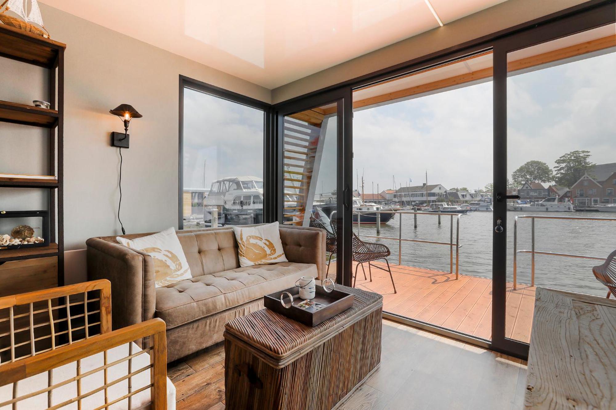Hotel Luxe Houseboat Skoft Grou Zewnętrze zdjęcie